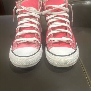 Unisex Converse High Top Sneakers in hot pink